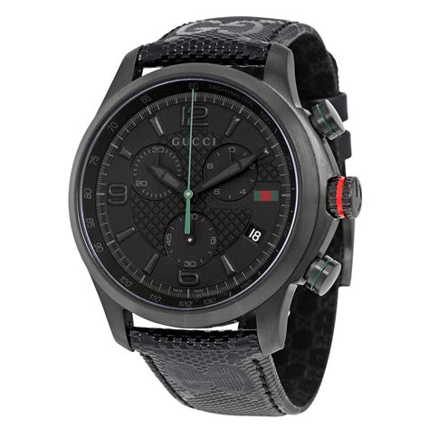 gucci 126.4 mens watch|gucci gunmetal tone chronograph watch.